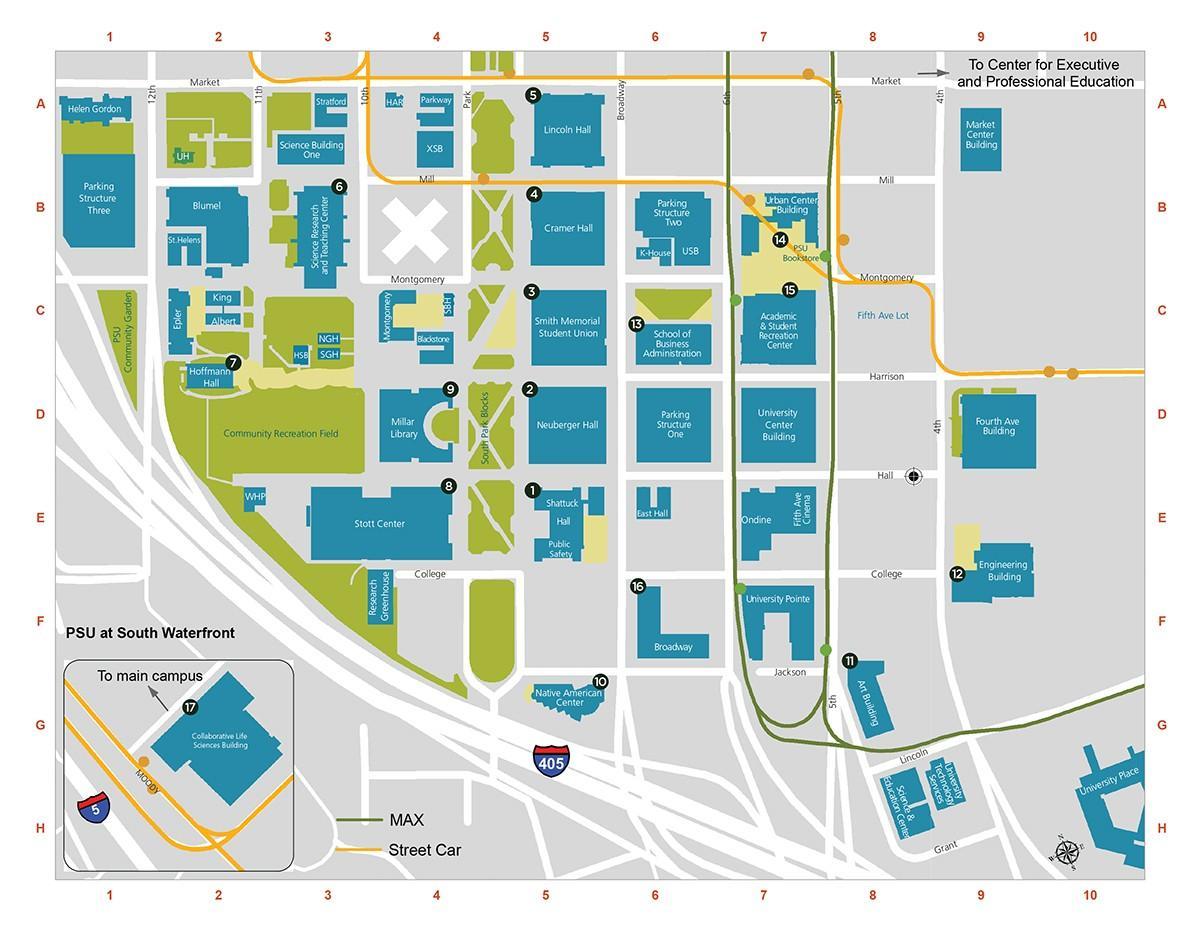 карта на PSU паркинг