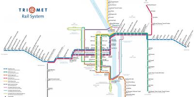 Портланд картата на метрото