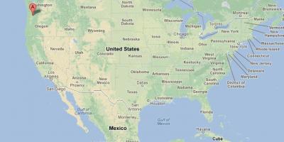Портланд на картата на САЩ